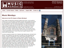 Tablet Screenshot of musicmondays.ca